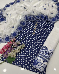 Polka Print Lawn 3PC Unstitched Suit
