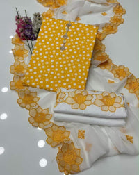 Polka Print Lawn 3PC Unstitched Suit