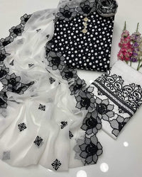 Polka Print Lawn 3PC Unstitched Suit