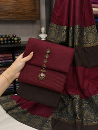 Khadii Marina Suit with Jacquard Shawl
