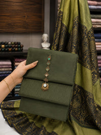 Khadii Marina Suit with Jacquard Shawl