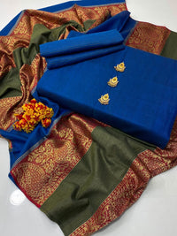 Khadii Marina Suit with Jacquard Shawl